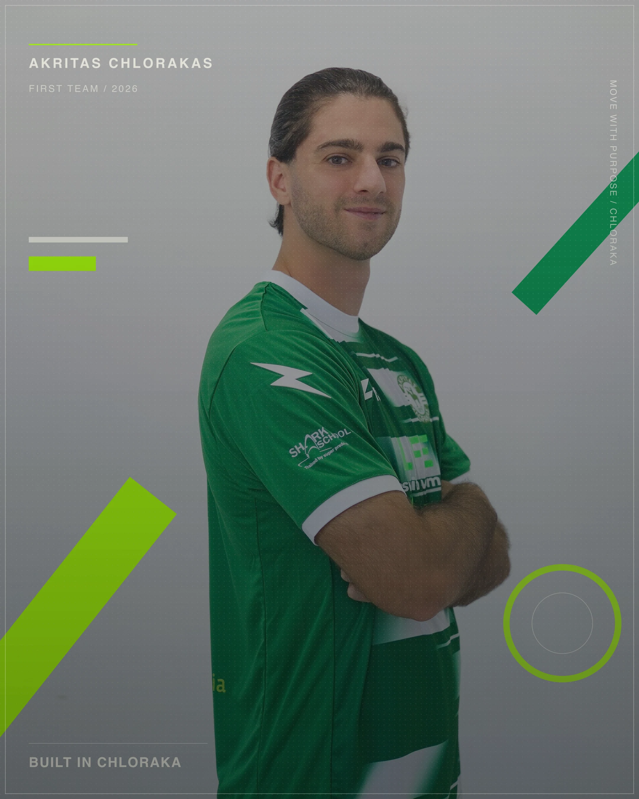 Charis Pozatzidis in official Akritas player hero artwork
